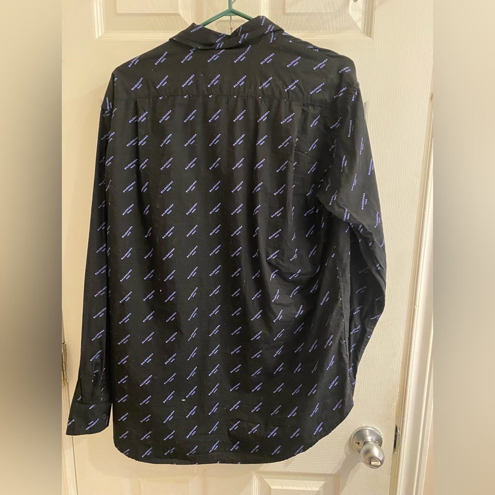 Balenciaga Black and Blue Dress Shirt - Picture 5 of 5
